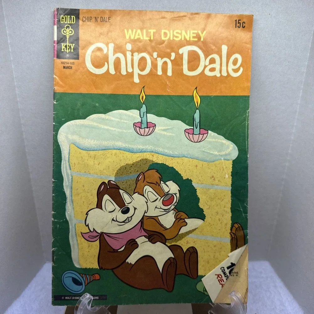 GOLD‎ KEY WALT DISNEY CHIP 'N' DALE MARCH 1971 COMIC BOOK ISSUE 10 - VINTAGE